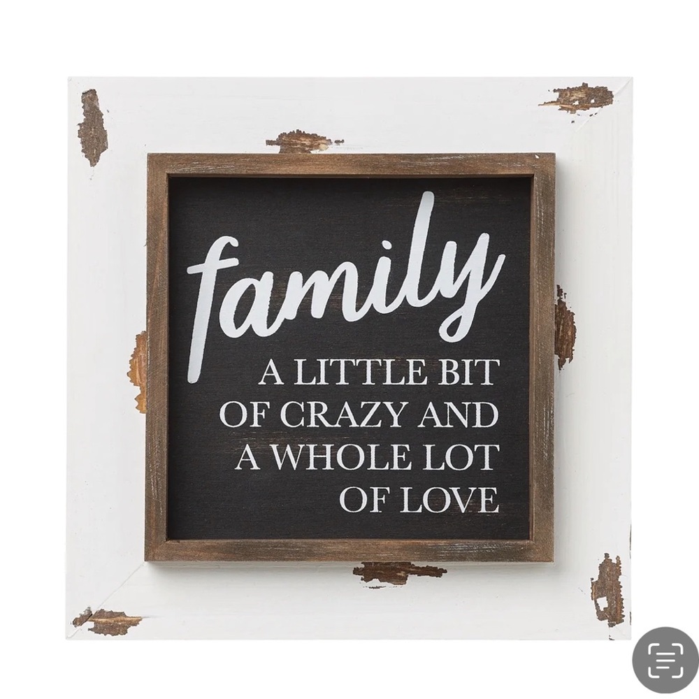 Rustic Family Home Decor Sign.
